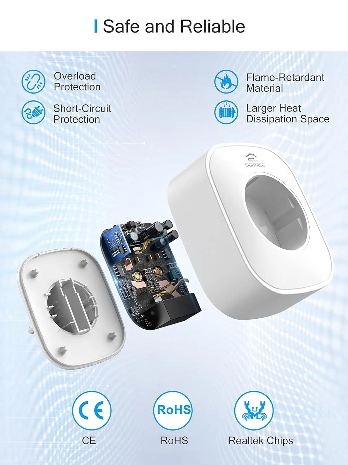 EIGHTREE ET22-2 Smart WiFi Socket Pack of 2 - Your Ultimate Smart